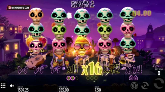 Multiplier in online slot Esqueleto Explosivo